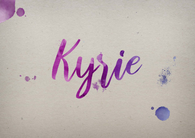 Free photo of Kyrie Watercolor Name DP