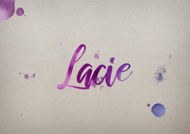 Free photo of Lacie Watercolor Name DP