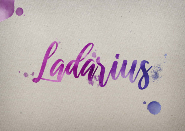 Free photo of Ladarius Watercolor Name DP