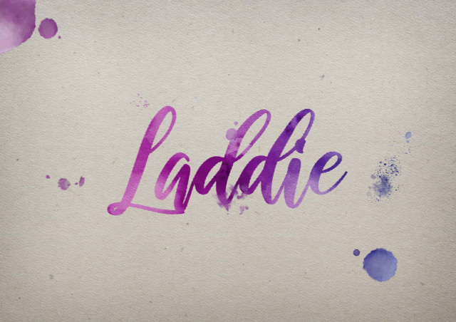Free photo of Laddie Watercolor Name DP