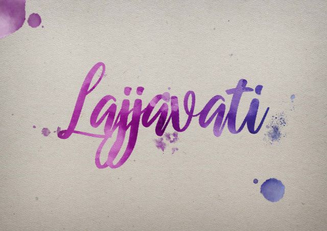 Free photo of Lajjavati Watercolor Name DP