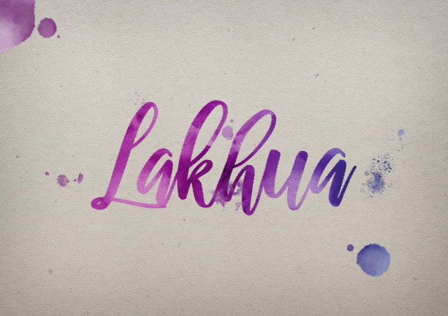 Free photo of Lakhua Watercolor Name DP