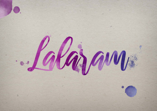 Free photo of Lalaram Watercolor Name DP