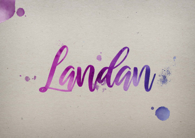 Free photo of Landan Watercolor Name DP