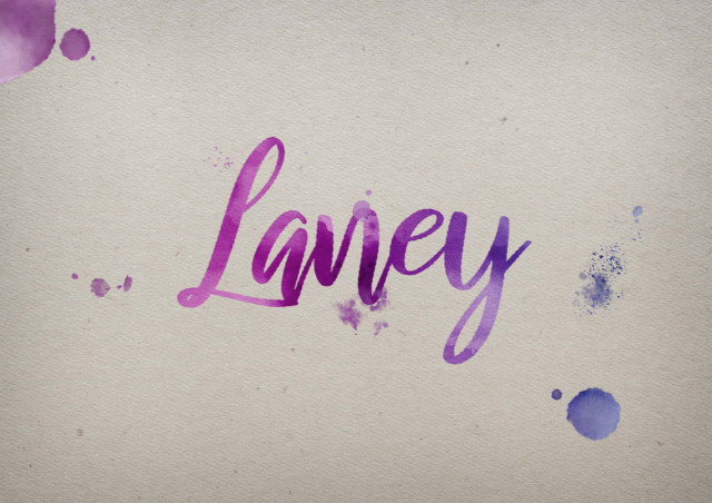 Free photo of Laney Watercolor Name DP