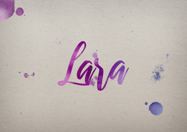 Free photo of Lara Watercolor Name DP