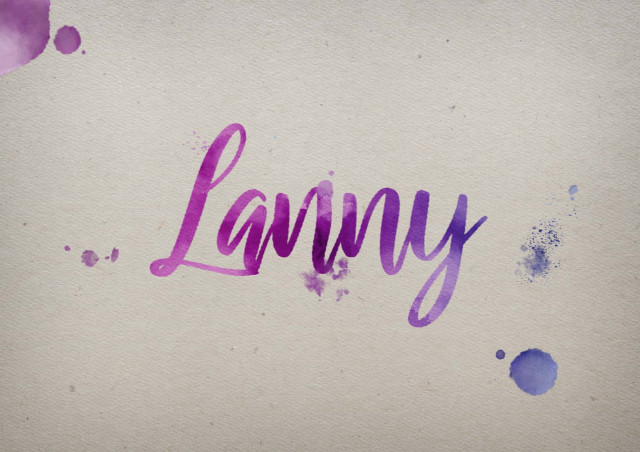 Free photo of Lanny Watercolor Name DP