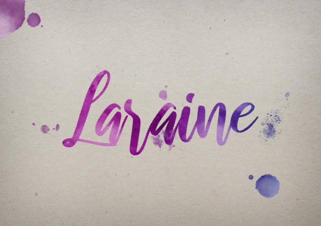 Free photo of Laraine Watercolor Name DP