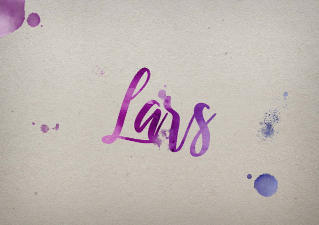 Free photo of Lars Watercolor Name DP