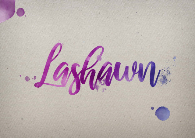 Free photo of Lashawn Watercolor Name DP