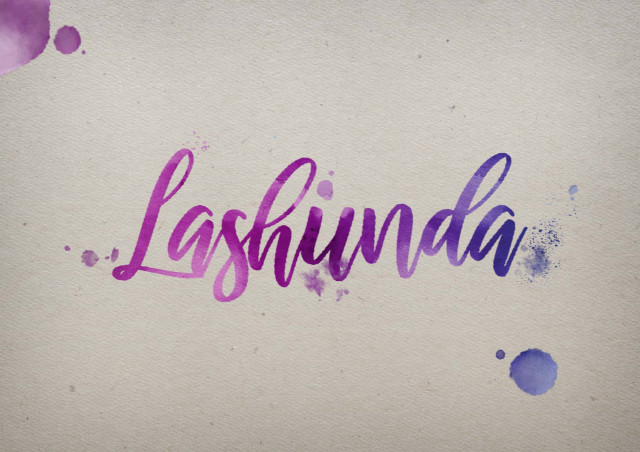 Free photo of Lashunda Watercolor Name DP