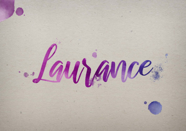 Free photo of Laurance Watercolor Name DP