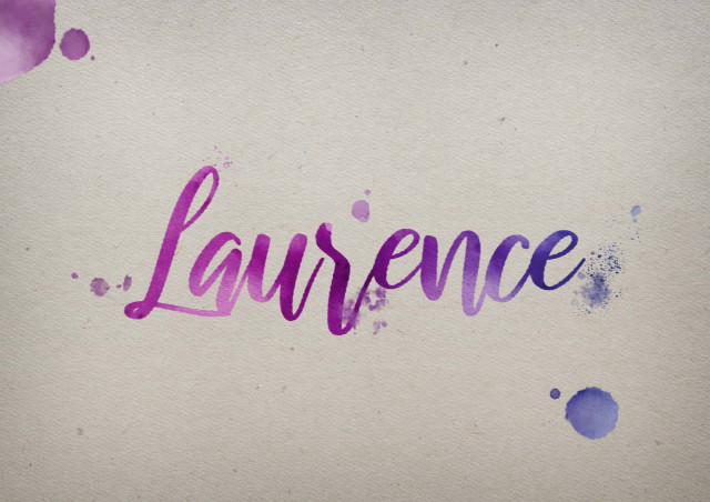 Free photo of Laurence Watercolor Name DP
