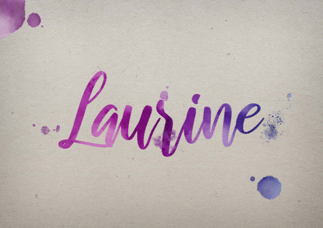 Free photo of Laurine Watercolor Name DP