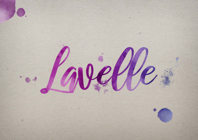 Free photo of Lavelle Watercolor Name DP