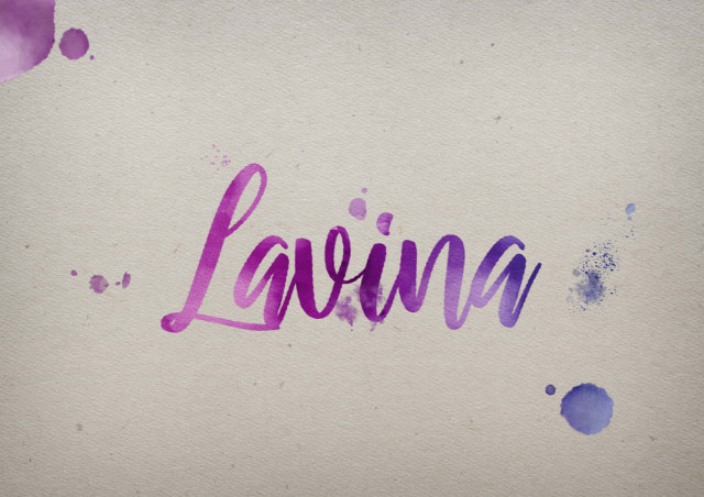 Free photo of Lavina Watercolor Name DP