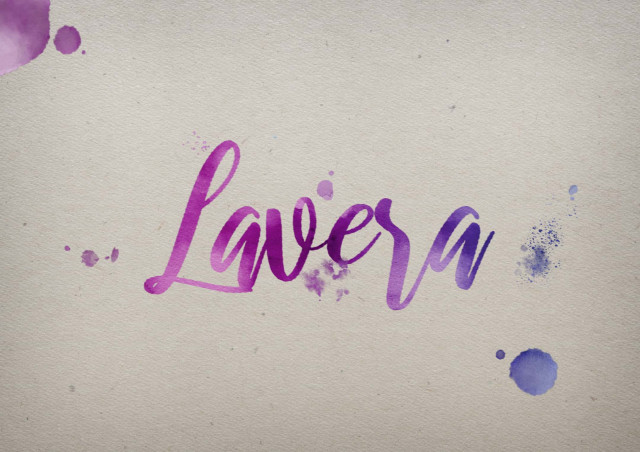 Free photo of Lavera Watercolor Name DP