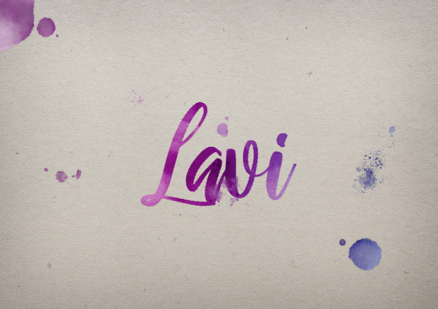 Free photo of Lavi Watercolor Name DP