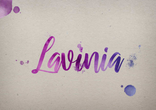 Free photo of Lavinia Watercolor Name DP