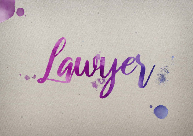 Free photo of Lawyer Watercolor Name DP