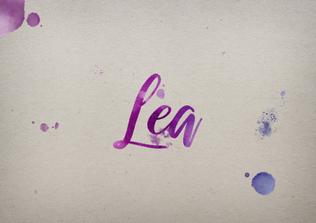 Free photo of Lea Watercolor Name DP