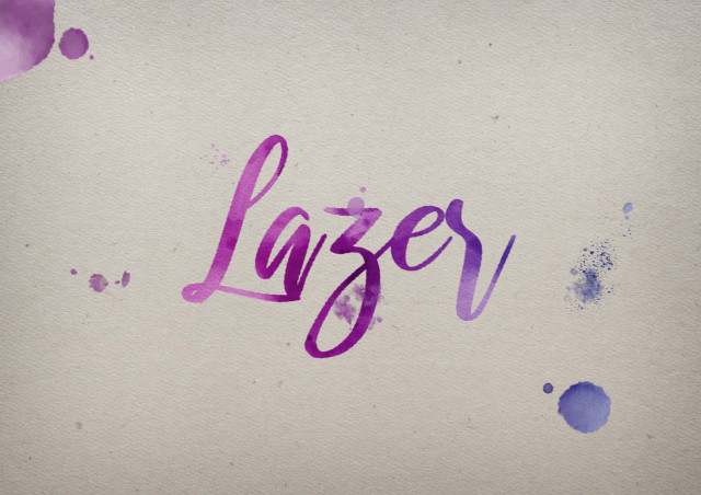 Free photo of Lazer Watercolor Name DP