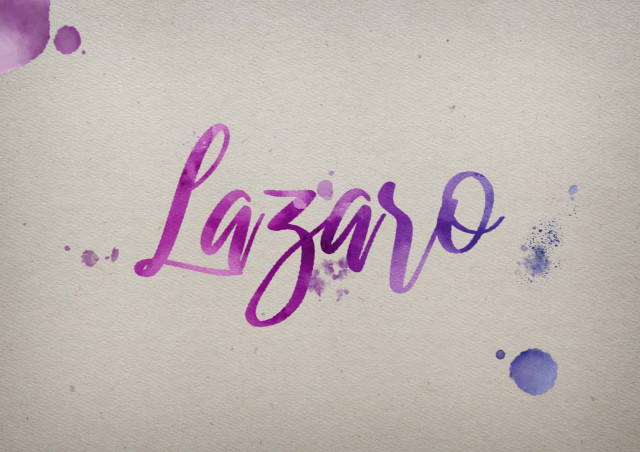 Free photo of Lazaro Watercolor Name DP