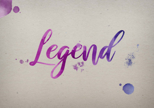 Free photo of Legend Watercolor Name DP