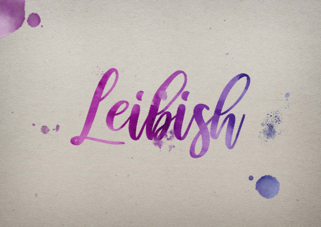 Free photo of Leibish Watercolor Name DP