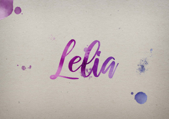 Free photo of Lelia Watercolor Name DP