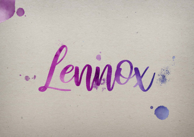 Free photo of Lennox Watercolor Name DP