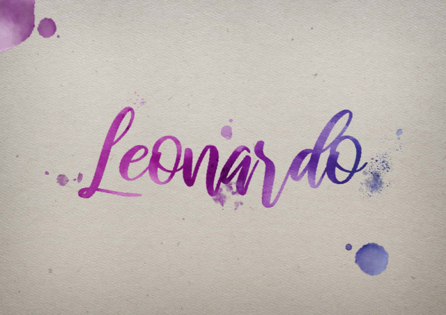 Free photo of Leonardo Watercolor Name DP