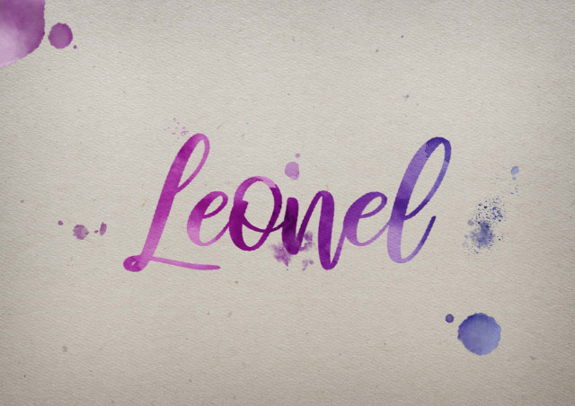 Free photo of Leonel Watercolor Name DP