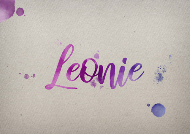 Free photo of Leonie Watercolor Name DP