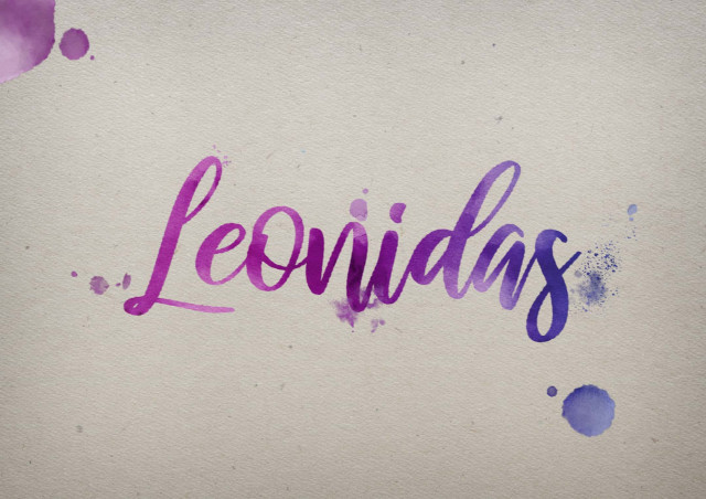 Free photo of Leonidas Watercolor Name DP