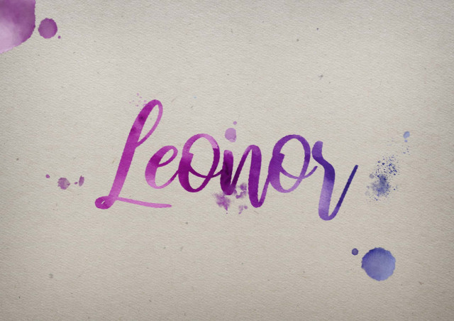 Free photo of Leonor Watercolor Name DP