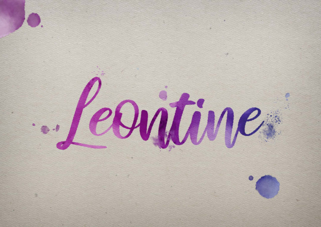 Free photo of Leontine Watercolor Name DP