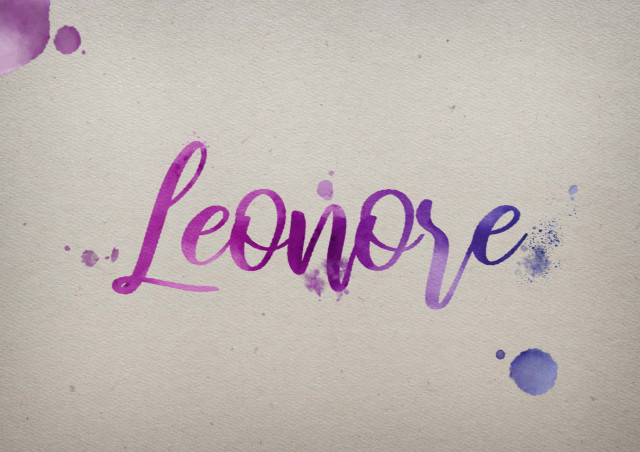 Free photo of Leonore Watercolor Name DP