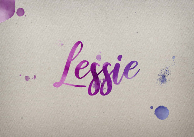Free photo of Lessie Watercolor Name DP