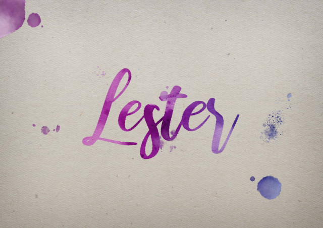 Free photo of Lester Watercolor Name DP