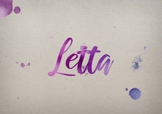 Free photo of Letta Watercolor Name DP