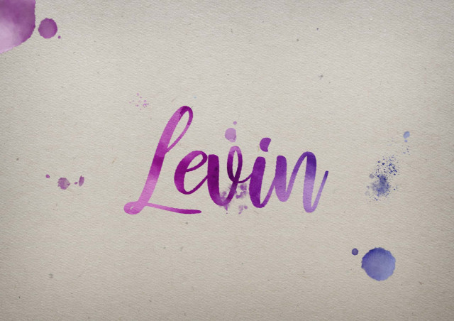 Free photo of Levin Watercolor Name DP