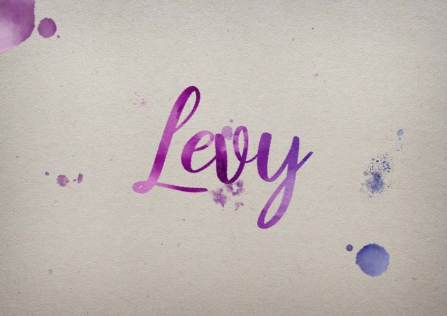 Free photo of Levy Watercolor Name DP