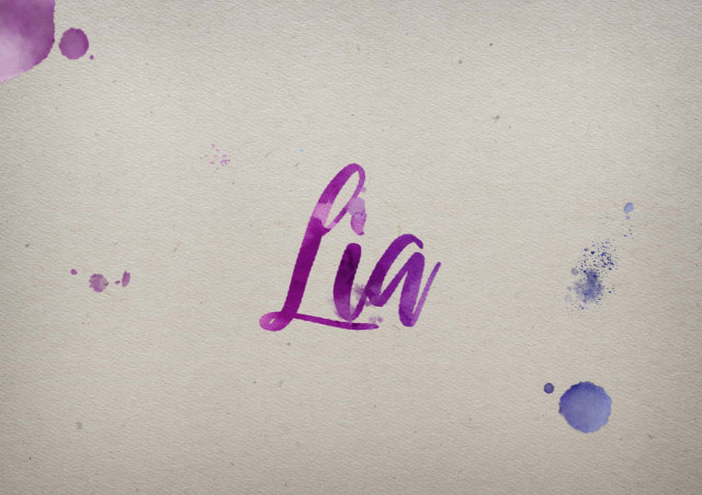 Free photo of Lia Watercolor Name DP