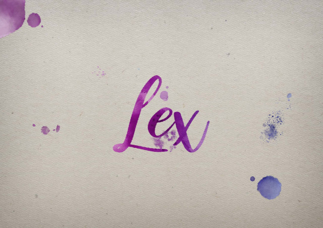 Free photo of Lex Watercolor Name DP