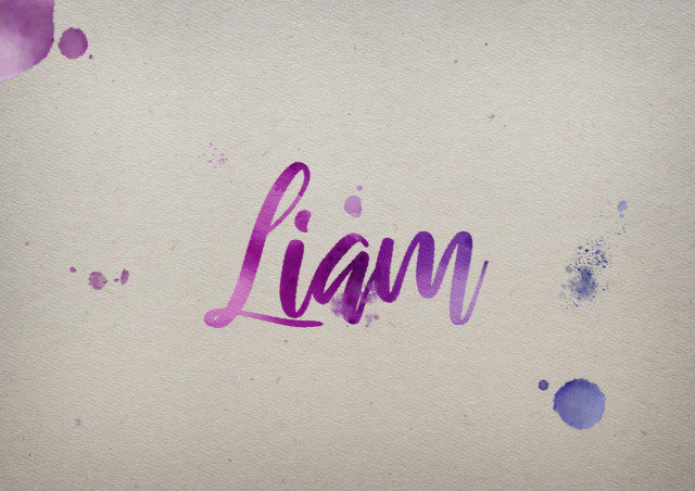 Free photo of Liam Watercolor Name DP