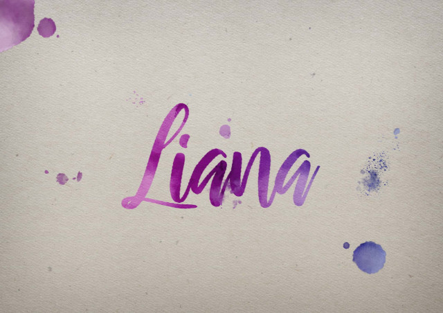 Free photo of Liana Watercolor Name DP