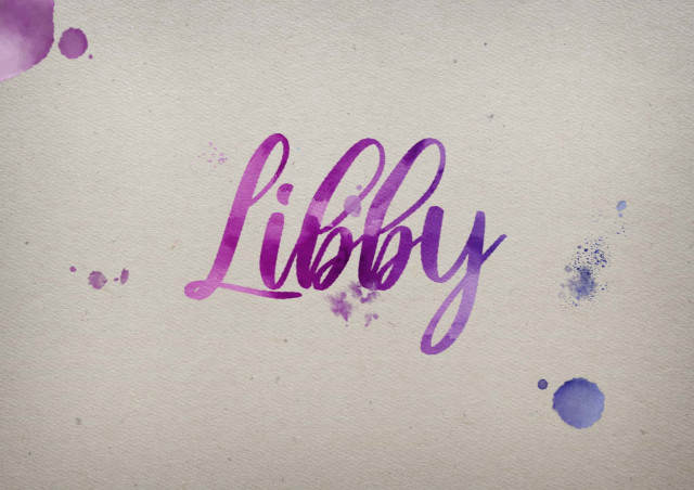 Free photo of Libby Watercolor Name DP
