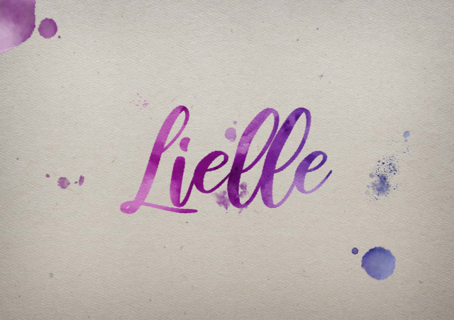 Free photo of Lielle Watercolor Name DP