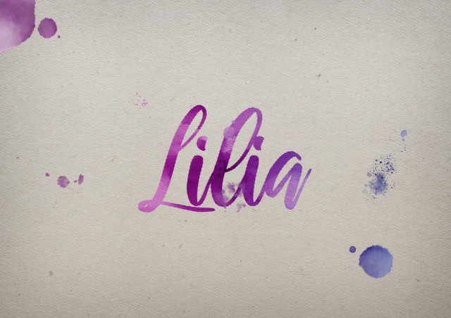 Free photo of Lilia Watercolor Name DP